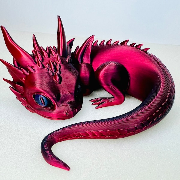 Cute Curled Dragon desk top figure