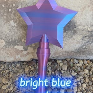 Magical Star Wand - Rainbow Tap to Pay Cosplay Prop Bright BlueRaspberry