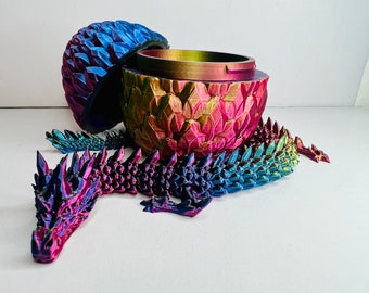 Spiked articulating Dragon with Dragon Egg