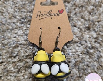 Bumblebee Earrings or keychain!