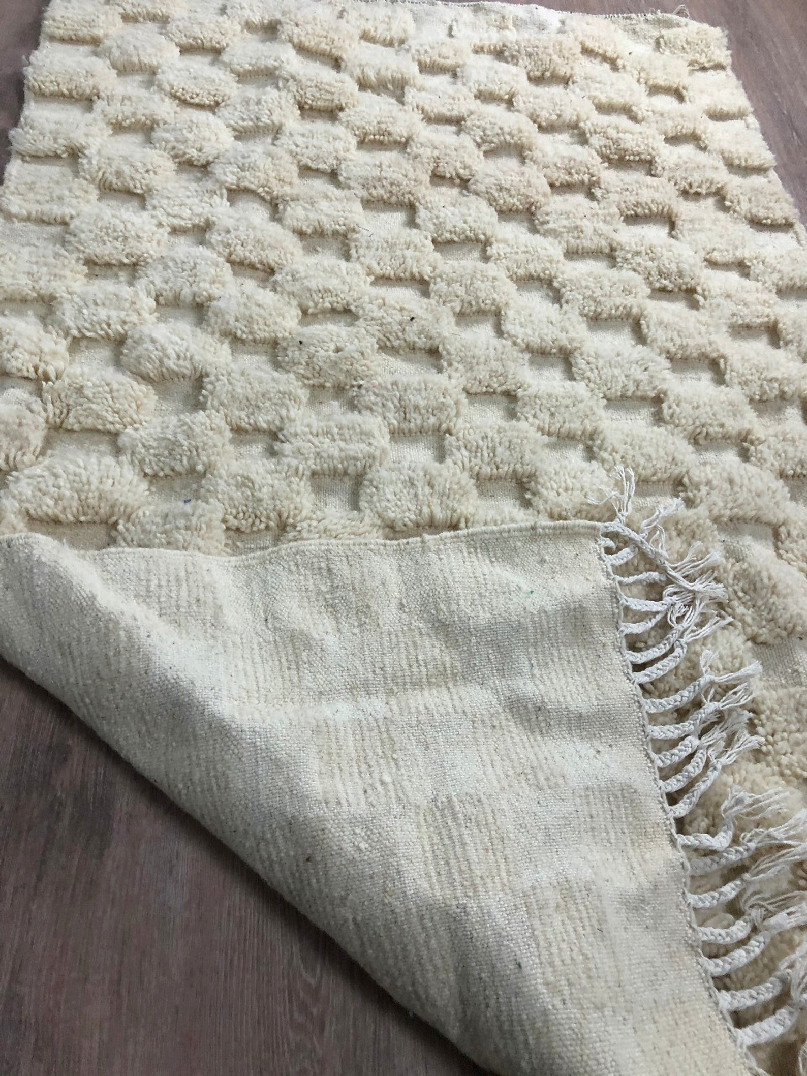 White Boho Rug Wool Area Rug Woven Rug Moroccan Rugs. Etsy