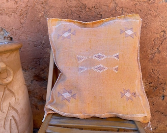 Traditional Pillow,handmade cactus silk pillow,Decorative Pillow Cover,beautiful pillow,washable pillow, Boho Modern ,Handwoven Pillow