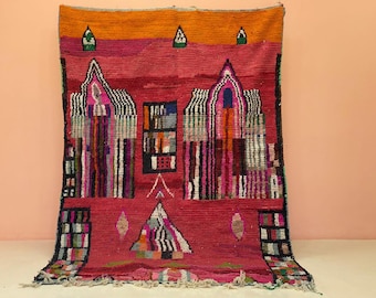 Moroccan Berber Wool Rug - Soft, Colorful, Handwoven