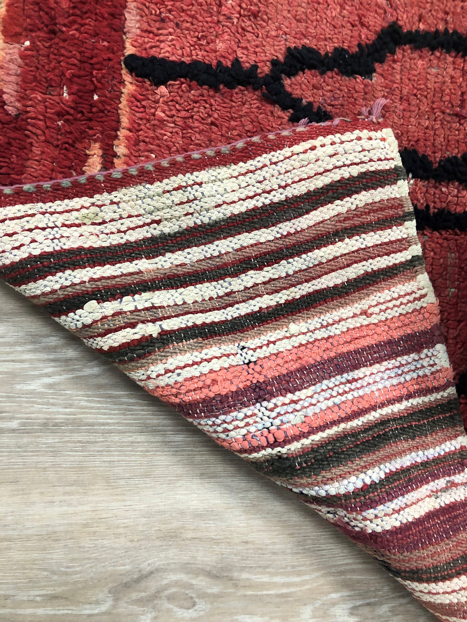 Red and black rugs 3ft x 6ft colorful berber rug Home living Etsy