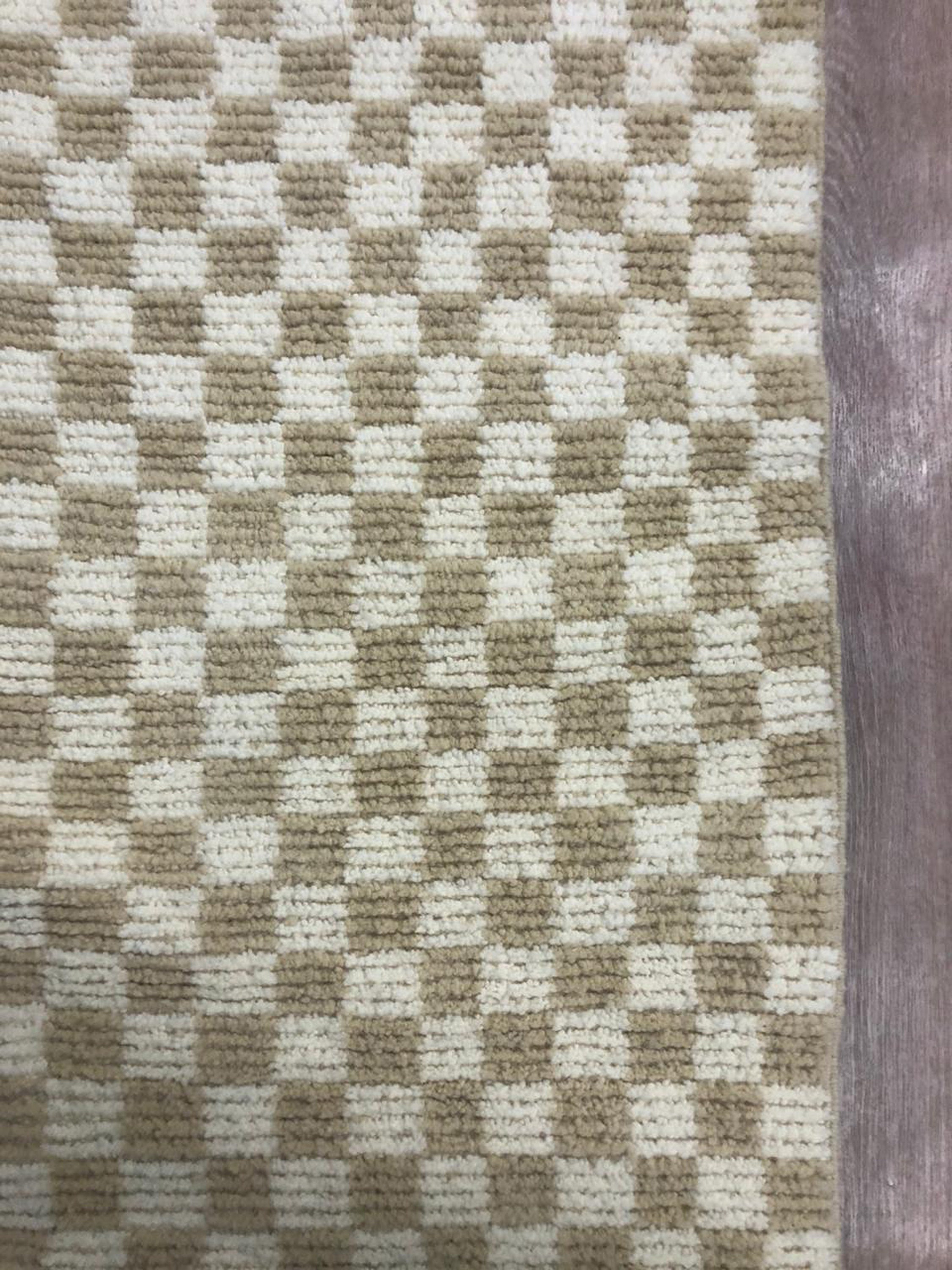 Custom wool rug Checkered area rug Checkerboard rug Etsy