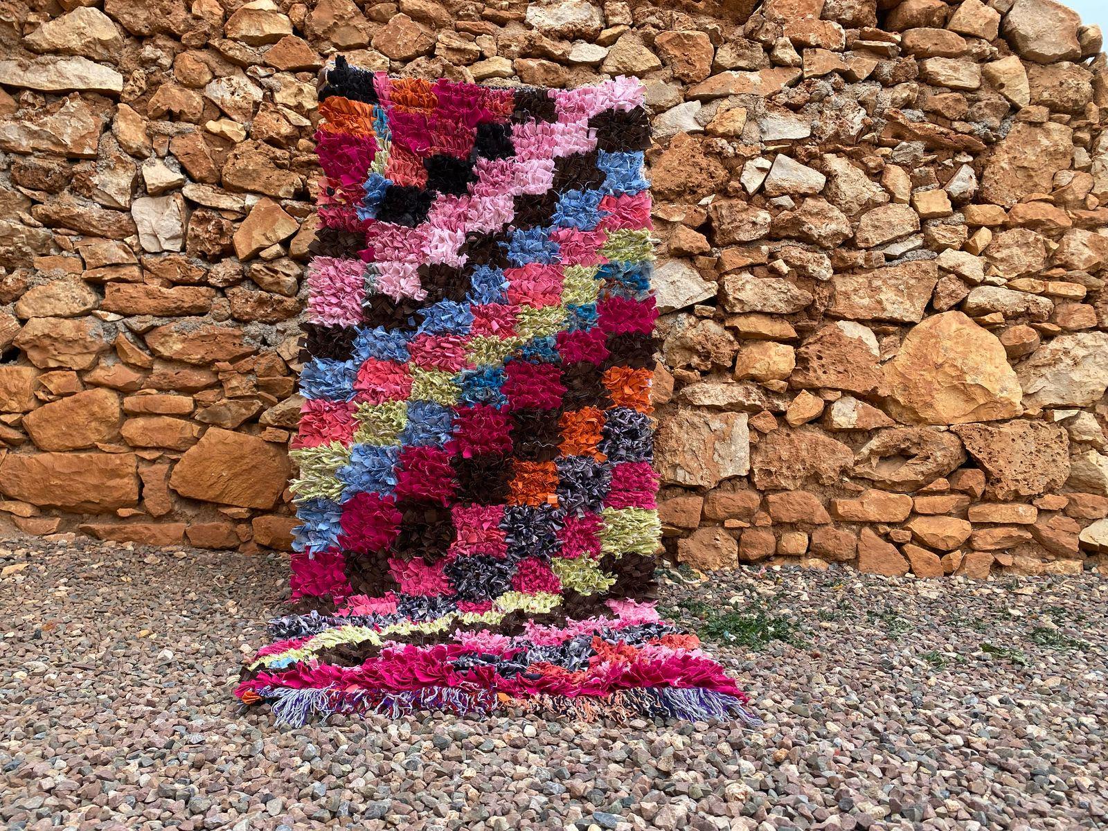 1998HERMES rocabar motif wool stole定番 Berber Wool Runner Moroccan Boho Style (handwoven, 6x2.4 Ft) - Etsy