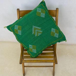 Handgefertigtes Kissen 50cmx50 cm,Kaktus Seide Kissenbezug,Benutzerdefinierte Kissen,Handgewebtes Seidenkissen,Boujaad Kissen,Modernes Kissen,Waschbares Kissen