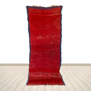 Artistic Beni Ourain Runner,3x7 ft Moroccan Runner Rug,Berber Runner Fabulous Old Runner Rug-Kitchen Vintage Rug-Lang Old Rug-Authentic