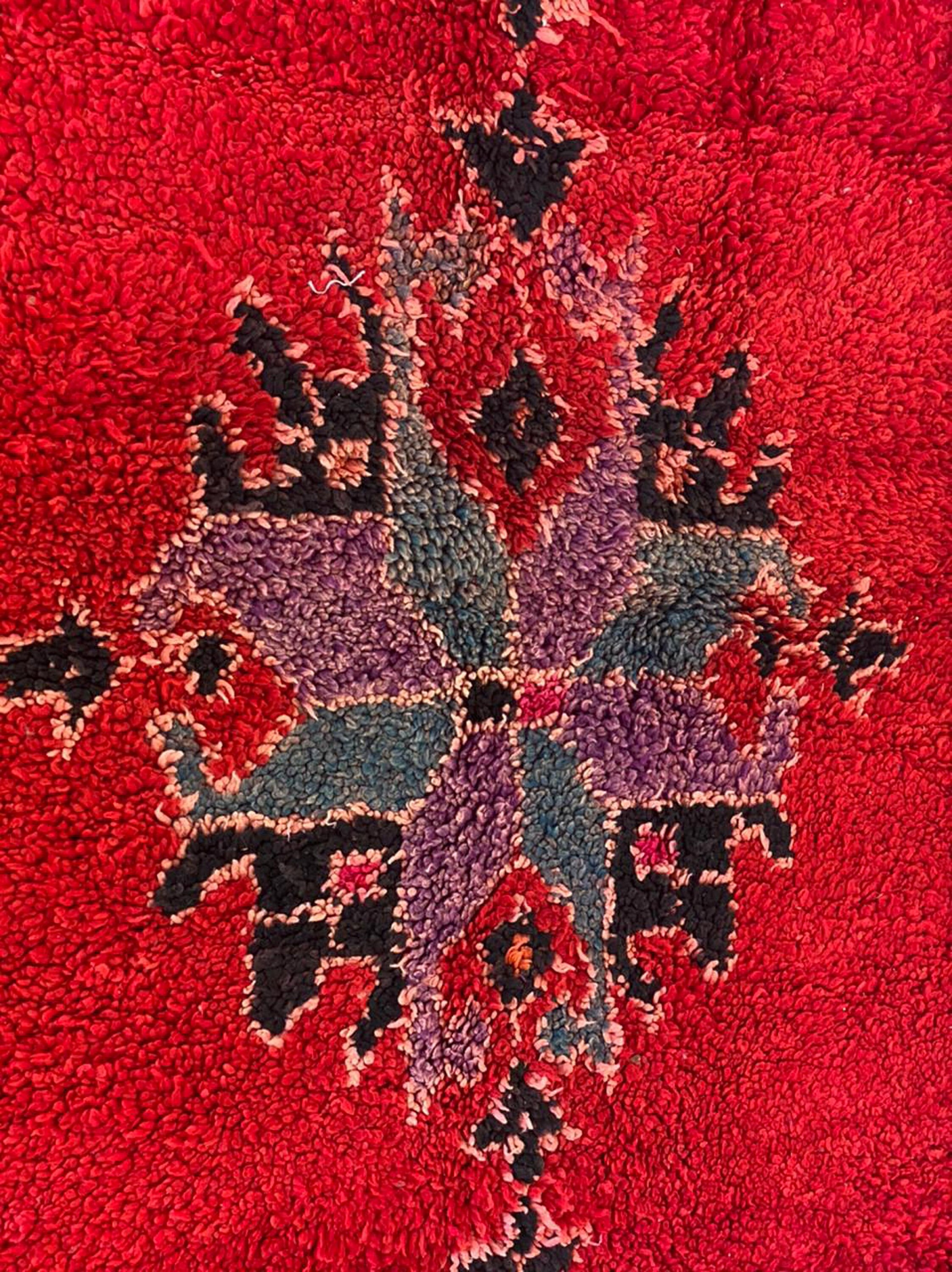Red Wool Rug 6x9 Ft Moroccan Vintage Rug Berber Area Rug. Etsy