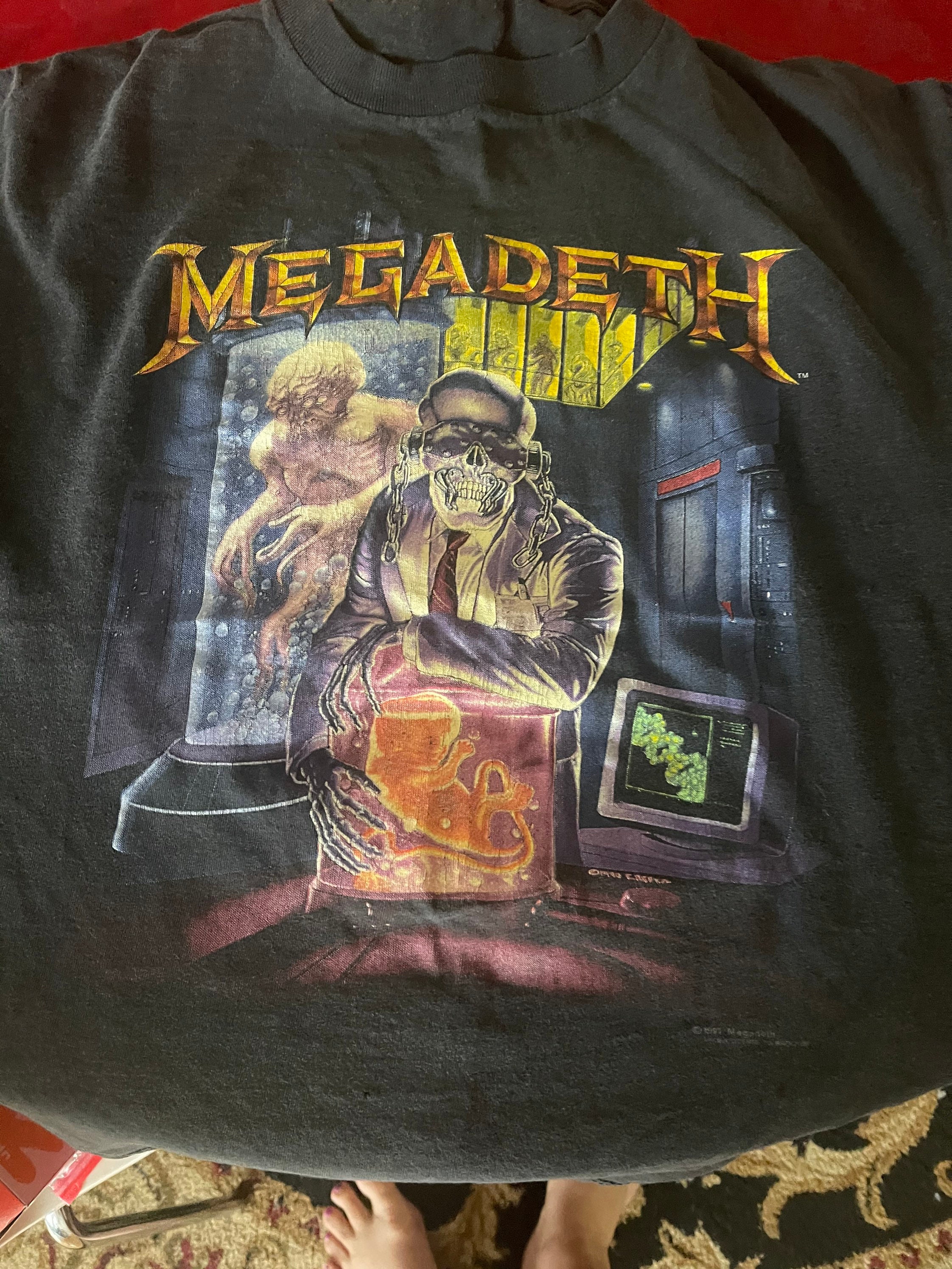 Megadeth Ultra Rage Vintage Rust in Peace Tour Shirt 1991. - Etsy