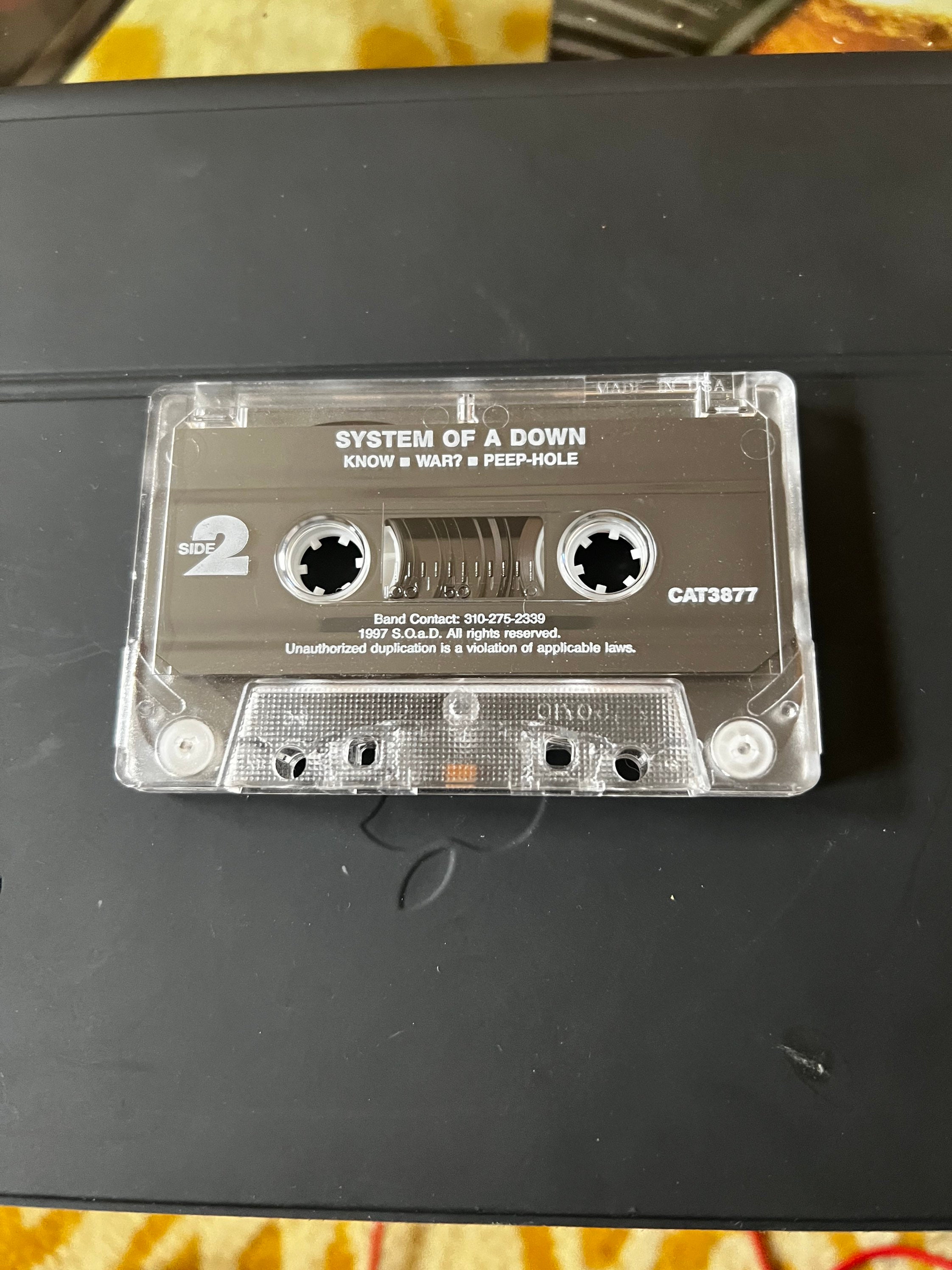 System of A Down Audio Cassette Tape 