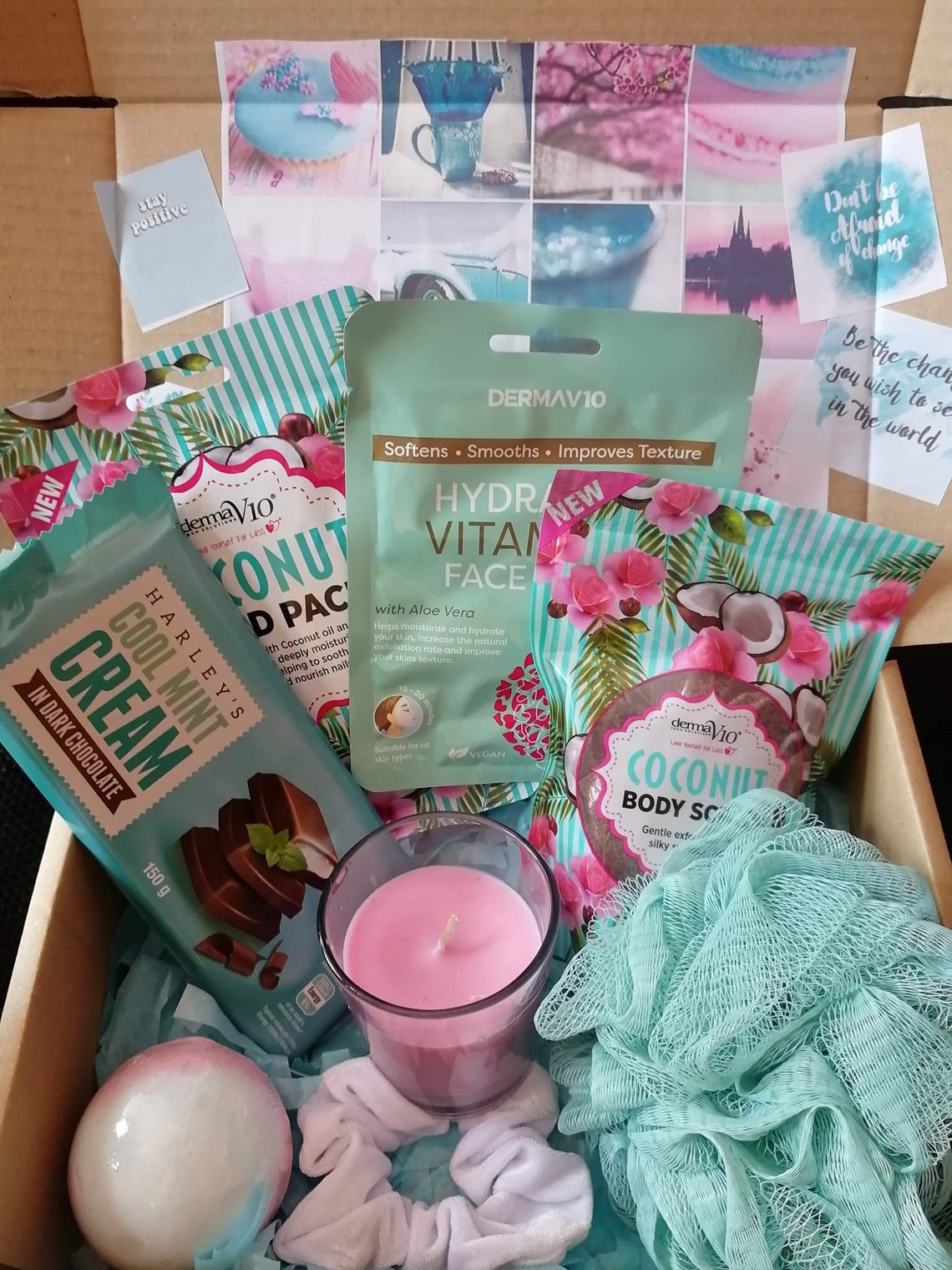 Woman Birthday Pamper Box Self Care Kit Package Hamper box Etsy