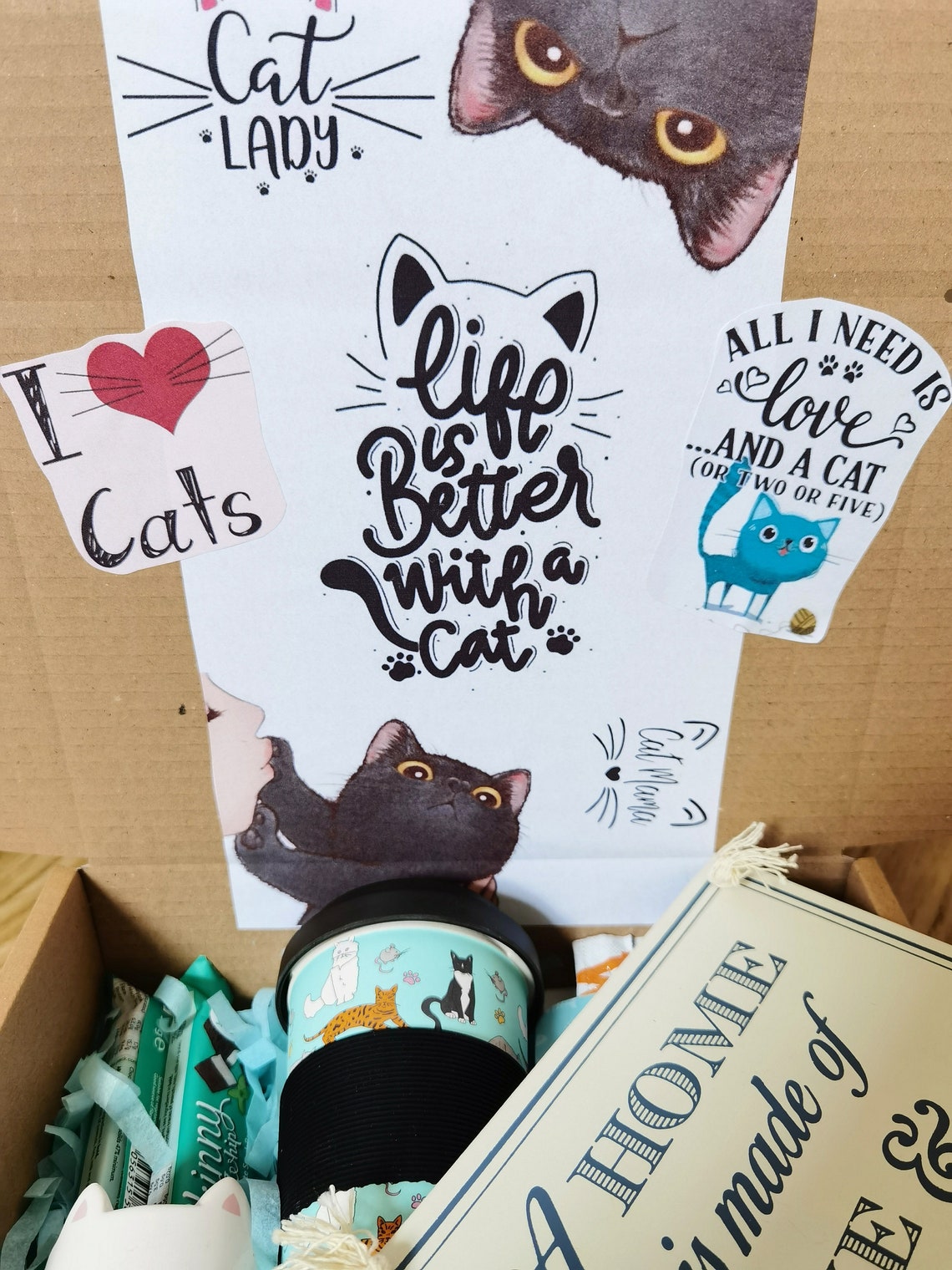 Crazy Cat Lady Gift Self Care Gift Birthday Gift Gift For Etsy