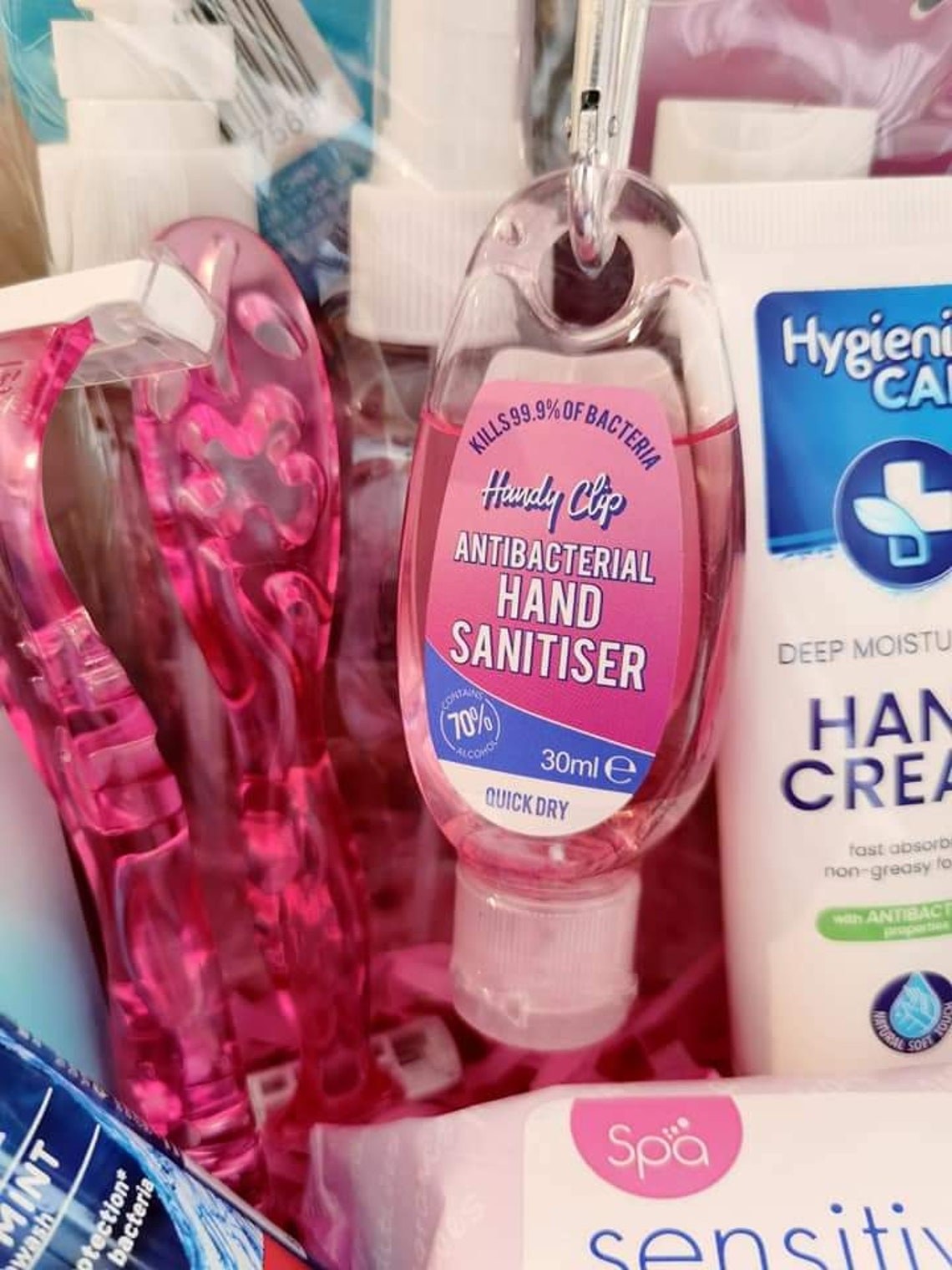 Personalised Woman Pink Travel Hamper Pamper Box Ladies Etsy