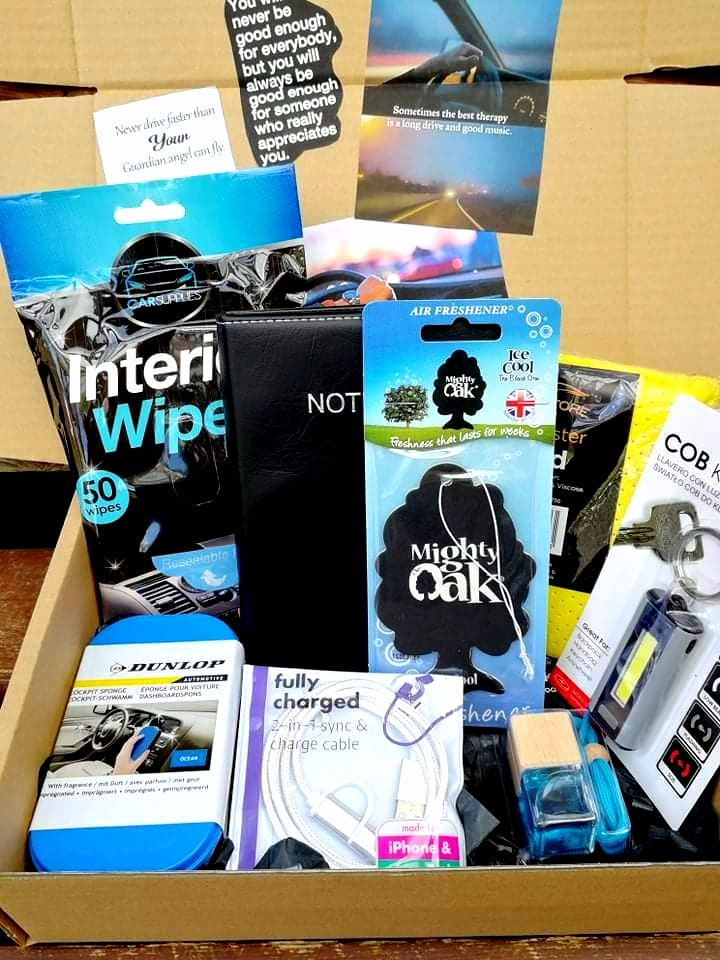 Personalised Gift car interior kit hamperpamper box for him Etsy