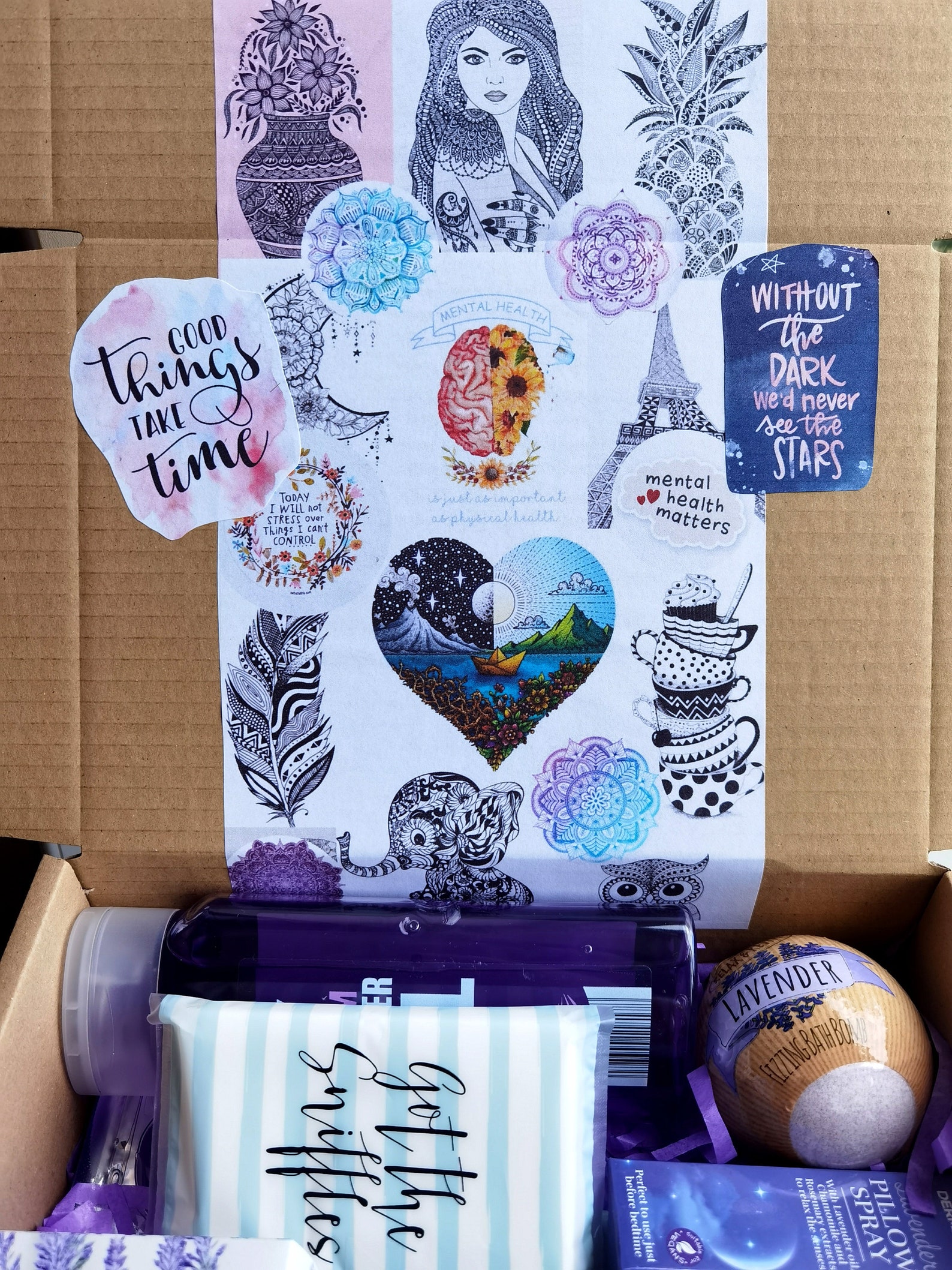 De Stress Gift Box The Distraction Box Stress & Anxiety Etsy