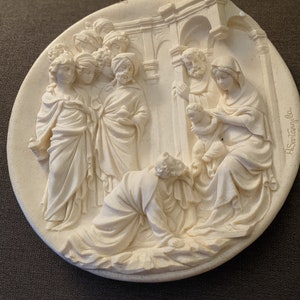 Alberto Santangela Adoration of the Magi, Vintage, Collectors Item, Collectors Plate, Vintage Plates