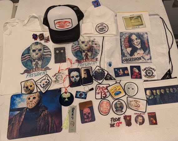 Custom Horror Mystery Bundle | Handmade Horror Fan Gift Box | Choose Your Favorite Horror Character | Spooky Movie Collector Gift