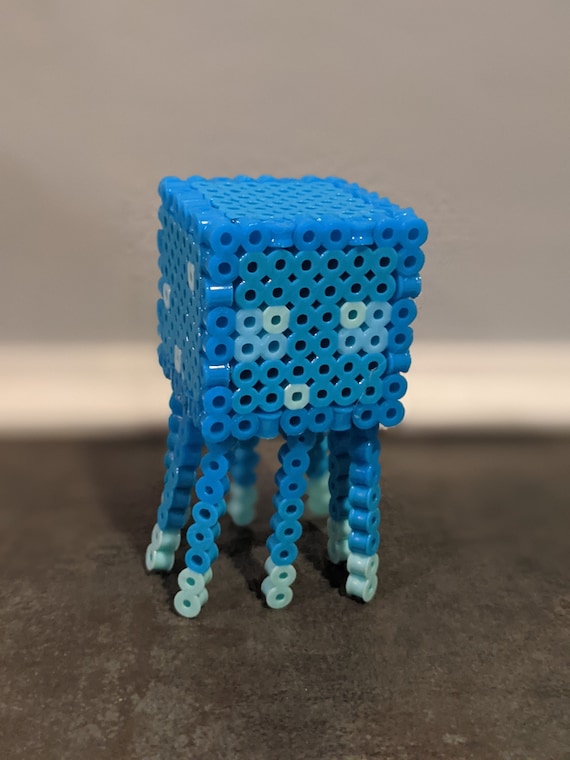 Glow Squid Inspired Figurine Minecraft Gift/minecraft Figurine/minecraft  Pixel Art/minecraft Mob 