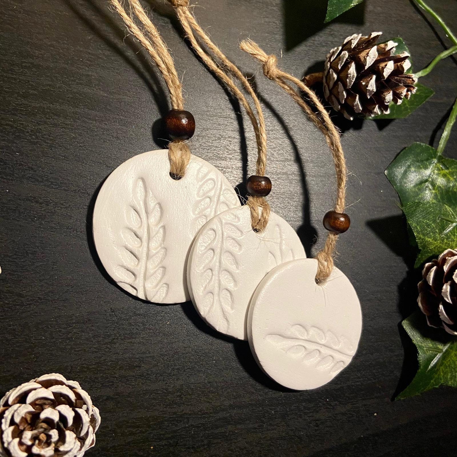 Set of 3 Clay decorations Etsy