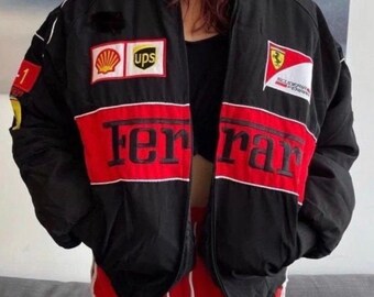 F1 jacket printed and embroidered option