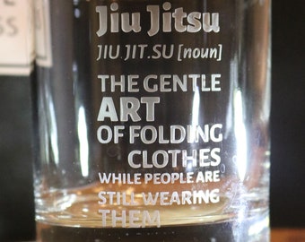 Jiu Jitsu Definiition Glass, Jiu Jitsu Gift, Funny BJJ Gift, Brazilian Ju Jitsu Gifts, Mixed Martial Arts, Funny Jiu Jitsu Glass