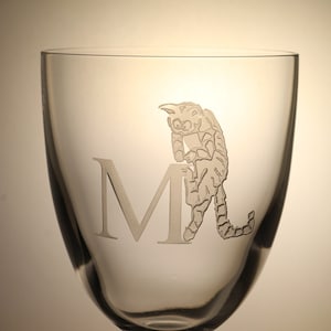 Personalised Crystal Cat Glasses | Cat Wine Glass | Cat Tumbler |  Cat Lover Gift | Gift for Cat Lovers | Etched Crystal Cat Glasses |