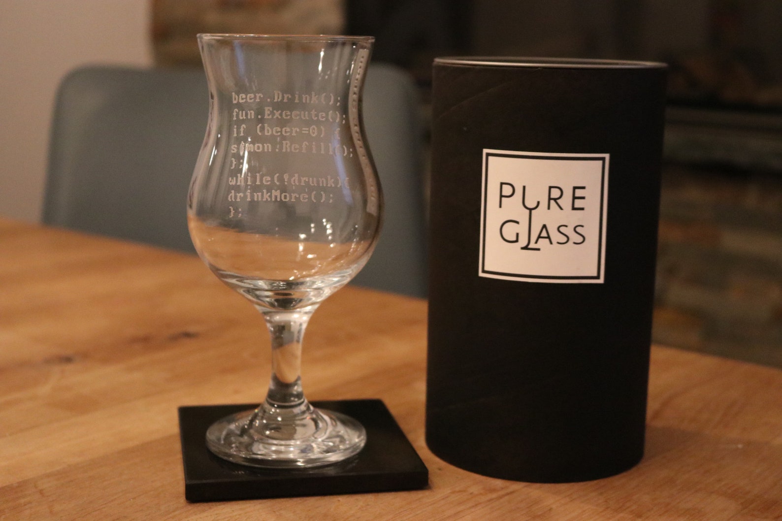 Programmer Glass Sign Funny Programmer Gift, Engraved Beer Glass for Coders, Personalised ...
