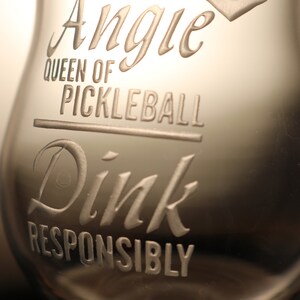 Pickleball Wine Glass | Pickleball Gifts | Dink Responsibly | Gift for Pickleball Player | Pickleball Queen | Pickleball Party