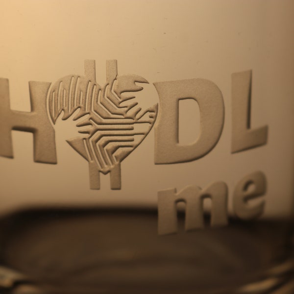 Hodl me, Crypto Whiskey Glass, Bitcoin Valentines Gift, Cryptocurrency Glass, Blockchain Glass, Crypto Valentines Glass