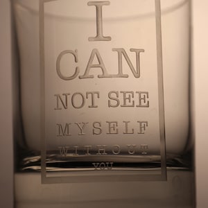 Optician Gift for husband or wife, &#39;I cannot see myself without you&#39;, Opthamologist Gift, Gift for Optometrist, Eye Doctor, Valentines Optic