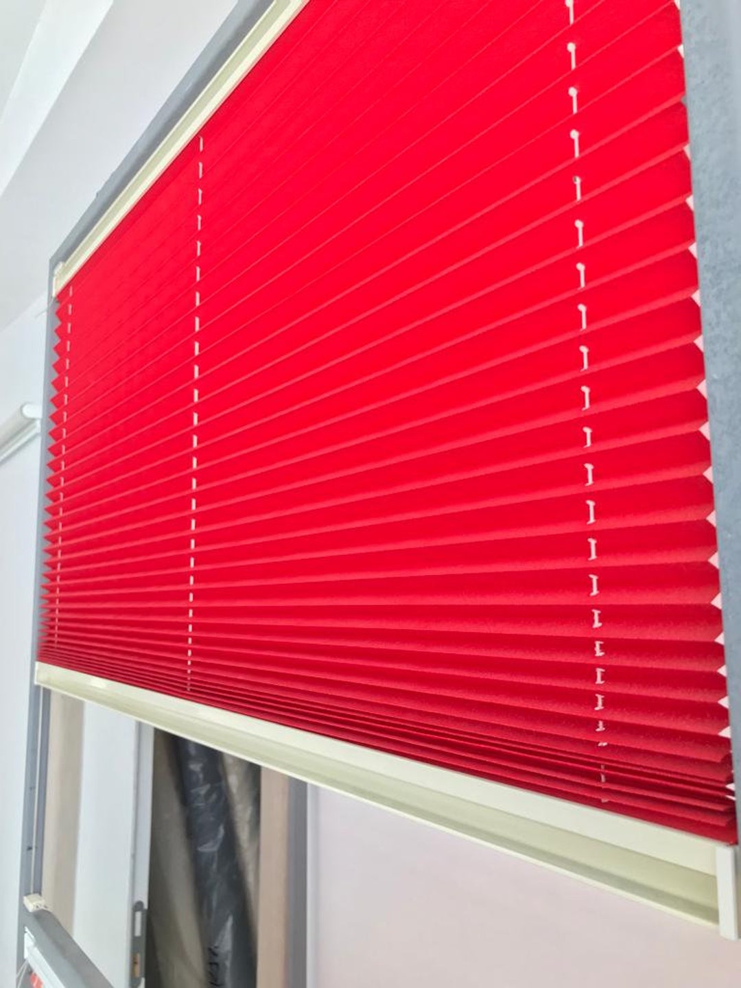 Custom Made Pleated Window and Door Blinds Colored Kitchen Etsy