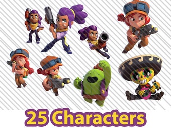 Brawl Stars Poco Etsy - brawl stars papercraft templates