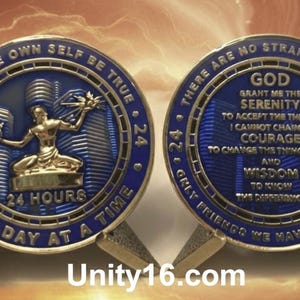 Detroit's first and only 24 hour token. Original U16 product (C)2022/2025 Unity16.com. 7 different colors. #unique recovery gifts