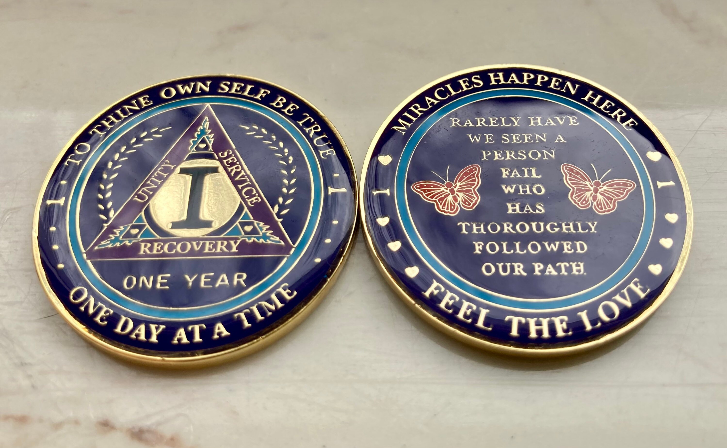 Feel the love-Miracles happen here. 1-7 yearly tokens-AA, Alcoholics …