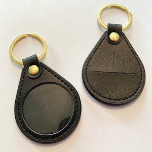 Leather Keychains-token holders-medallions, tokens, chips-fits 34 and 36mm, Unity16.com (C)2023/2025