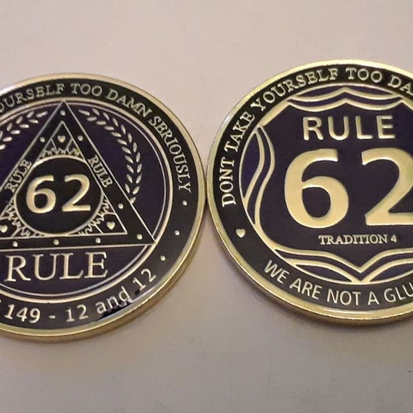Rule 62 token--Tri-Plate token. Comes in 9 colors and two designs- Michigan Original U16 product (C)2019-2022. Unity16.com