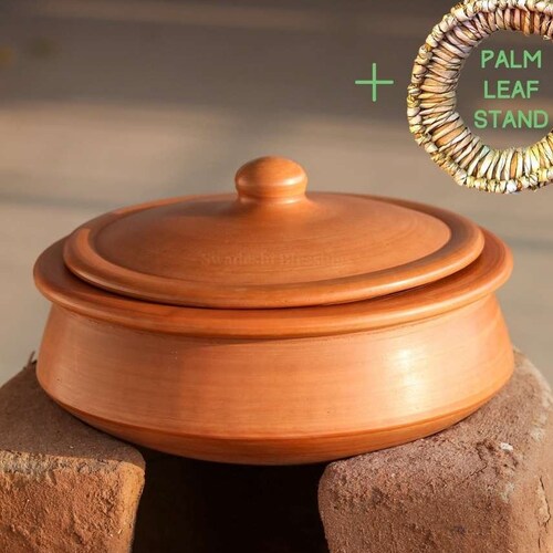 Unglazed Clay Handi/ LEADFREE Clay Pot for Cooking With Lid/ Etsy