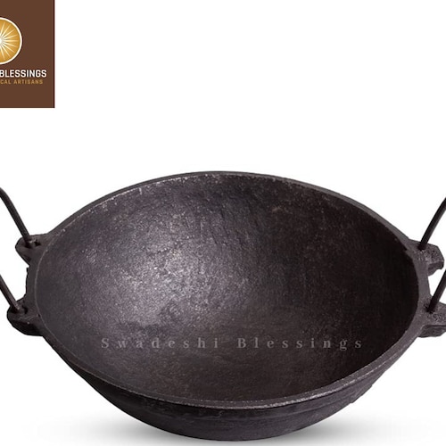 Cast Iron Kadai for Cooking & Serving/ Indian Traditional Etsy