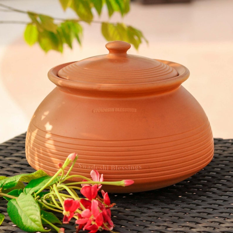 Unglazed Clay Handi/clay Pot for Cooking & Serving With Etsy