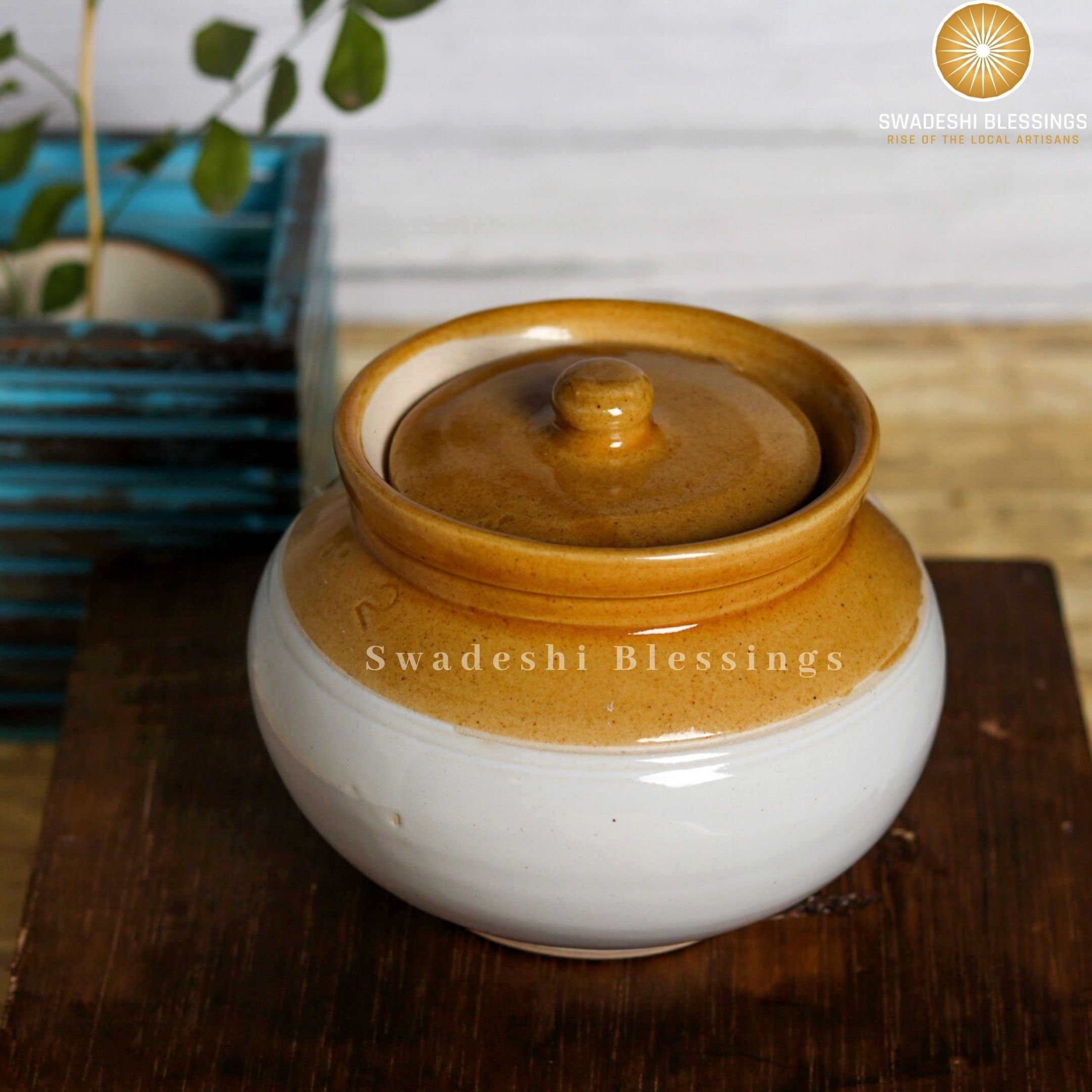 Ceramic Round Pickle Jar/ Pickle Pot/ Indian Aachar Barni Etsy