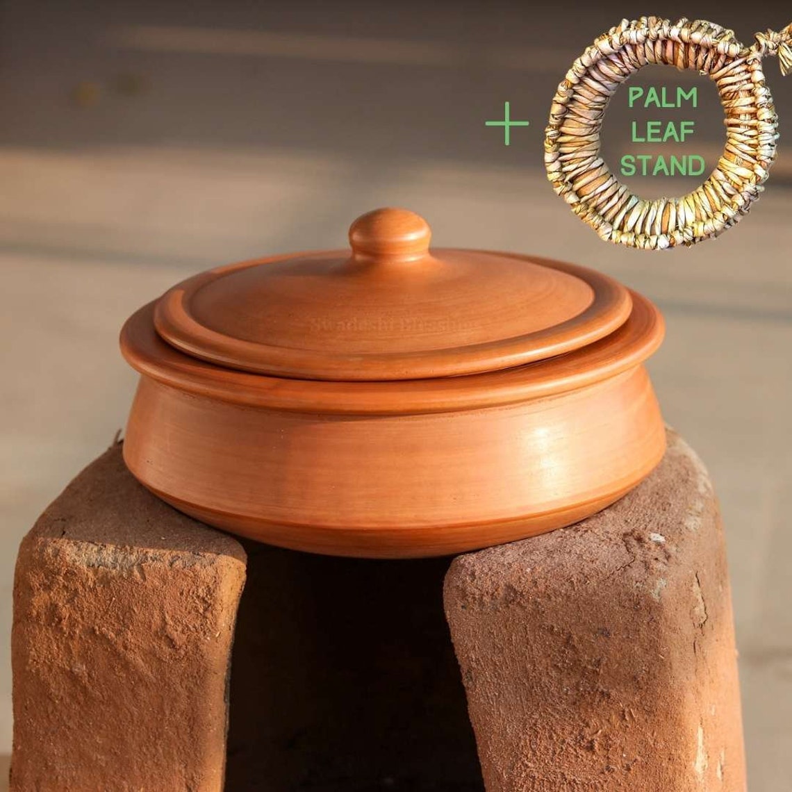 Unglazed Clay Handi/Clay Pots for Cooking Combo with Lid 2.8 Etsy