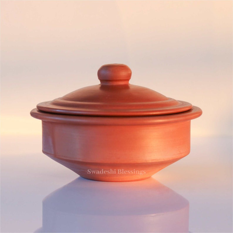 Unglazed Clay Handi/ LEADFREE Clay Pot for Cooking With Lid/ Etsy