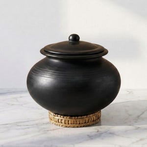 Handmade Unglazed Clay Handi Cooking Pot: Lead-free Ayurvedic Earthen Cookware, Clay Utensils, Mud Pots