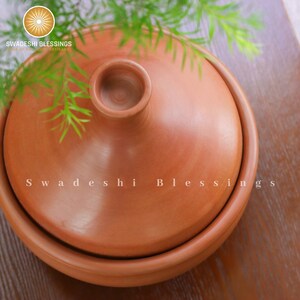 Unglazed Clay Pot For Cooking With Lid/ Lead Free Clay Cooking Pot/ Ha – Swadeshi Blessings