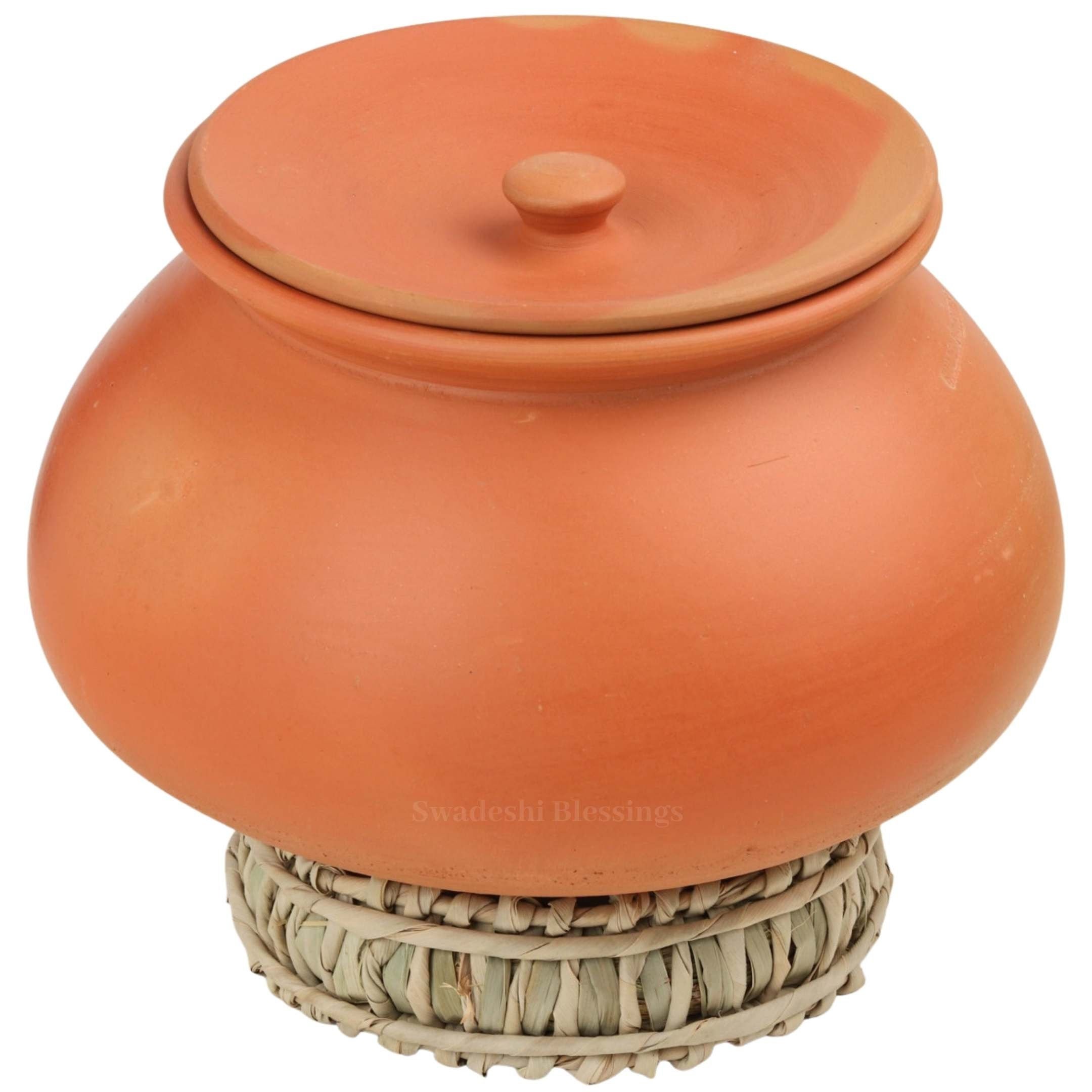 Unglazed Clay Handi/Clay Pot for Cooking with Lid 4.5 L Etsy