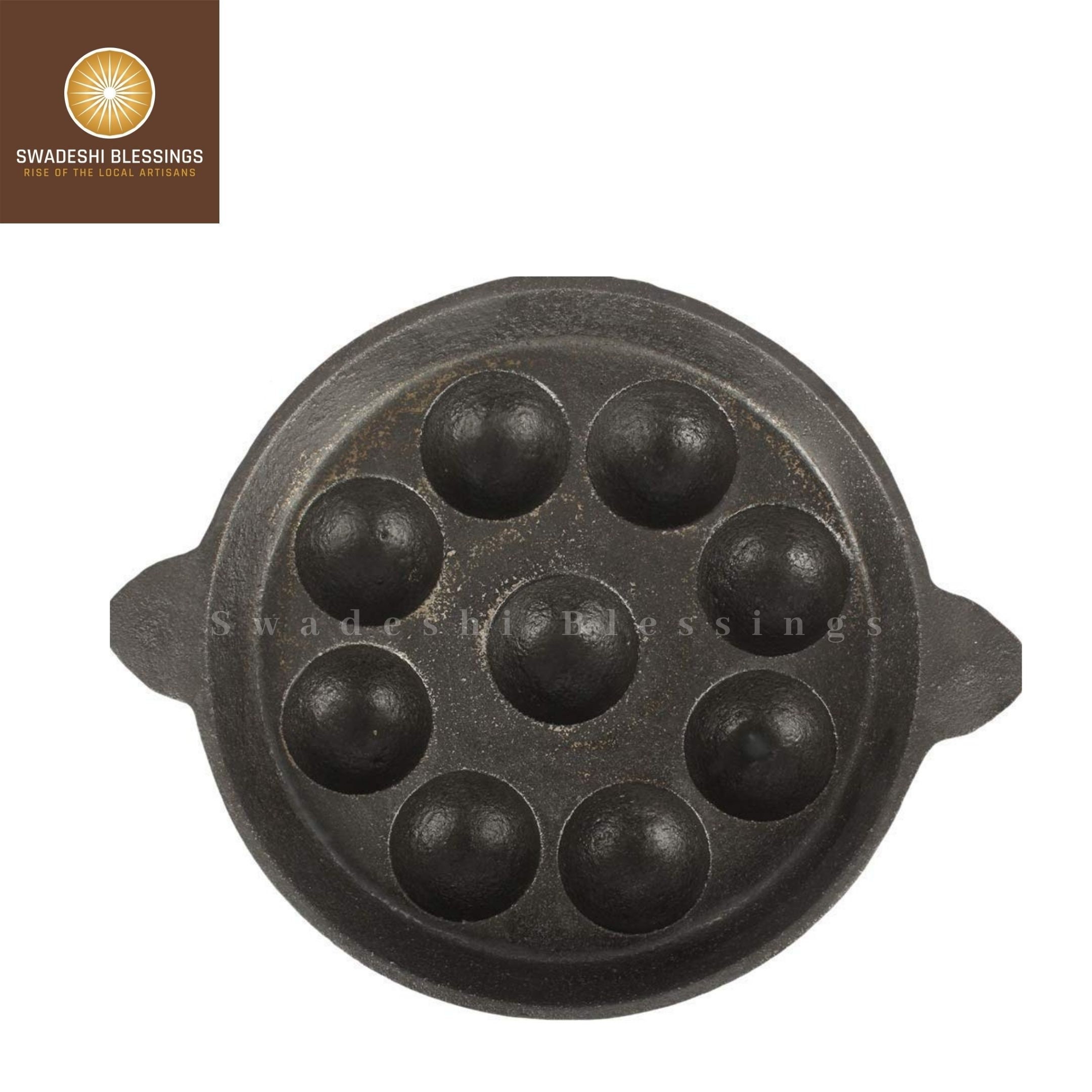 Buy High Grade Cast Iron Paniyaram Pan Online - Greenheirloom