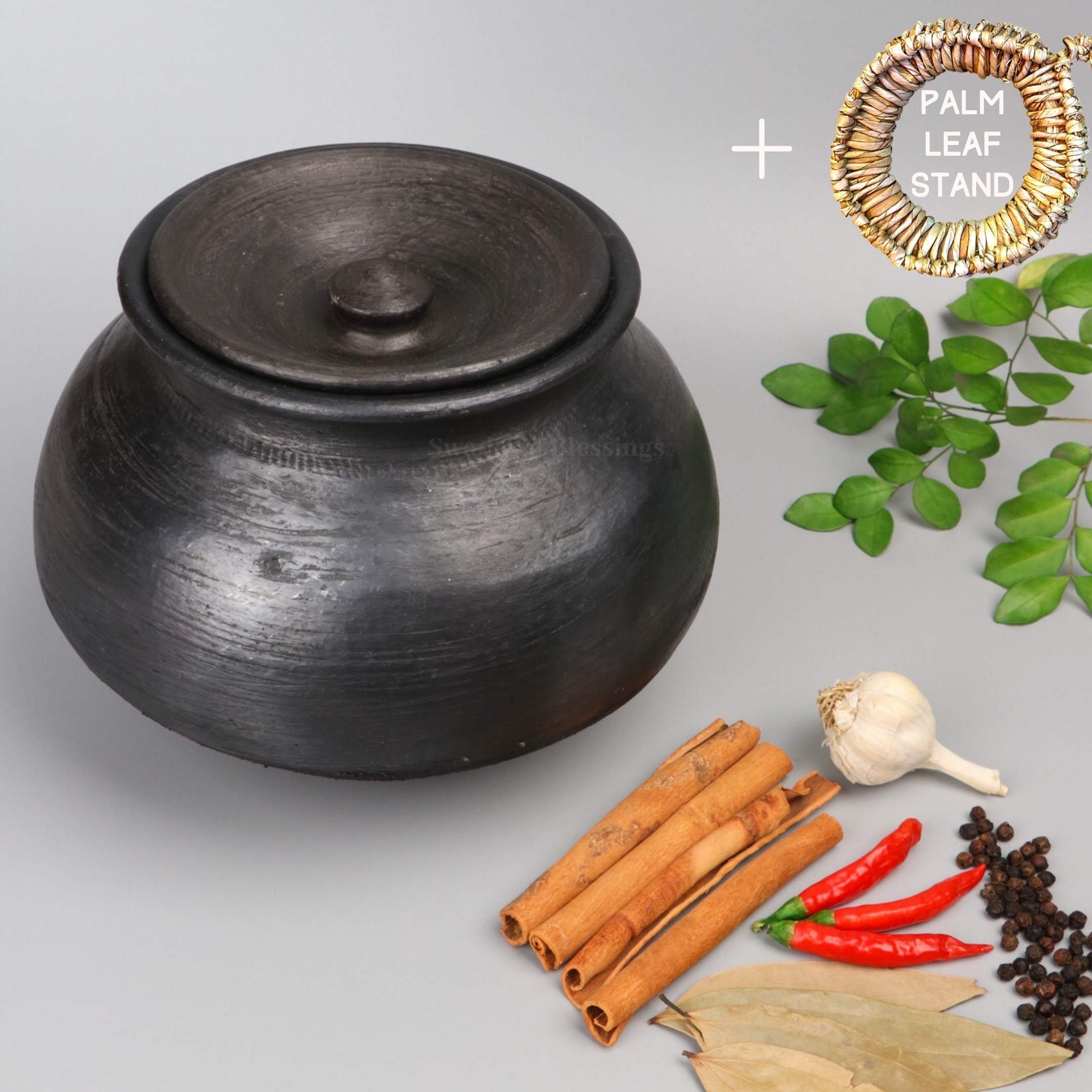 Unglazed Clay Handi/ Clay Pot for Cooking & Serving With Lid/ Ayurveda  Range/ Indian Biryani Clay Cookware/ Earthenware Large/ Earthen Kadai 