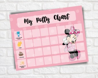 MINNIE MOUSE REUSABLE REWARD CHART inc STICKERS & PEN GOOD BEHAVIOUR POTTY MINNIE MOUSE REUSABLE REWARD CHART inc STICKERS & PEN GOOD BEHAVIOUR POTTY