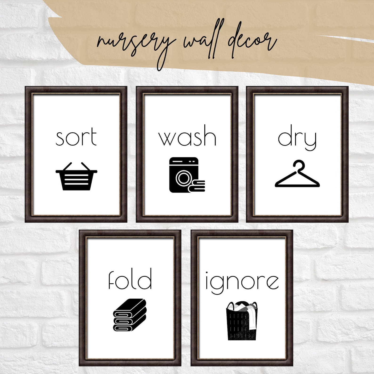 Laundry Room Wall Art Funny Laundry Wall Art Humor Wall Etsy